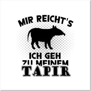 Schabrackentapir Spruch Tapir Design Tier Posters and Art